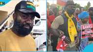 Galamsey must fall: Okyatakyie Afrifa speaks as day two of the protest gets suspended