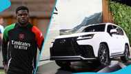 Partey makes a grand entrance at Ghana hotel in GHS 3 million Lexus LX 600: "Soft Landing"