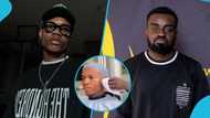 Code Micky makes a funny reaction to KiDi's platinum blonde hairdo in the trending video