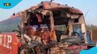 VIP bus involved in crash Accra-Kumasi highway, 1 person reported dead and others injured