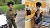 US-based Ghanaian nurse and model stuns fans with 5 birthday photos flaunting natural curves