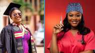 Pretty Ghanaian lady graduates as a degree nurse, celebrates academic achievement on social media