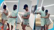 41-year-old Delay looks stunning without makeup as she flaunts smooth legs during dance lessons with Wesley Kesse