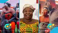 Madam Akua Donkor's daughter weeps uncontrollably at her late mother's funeral service