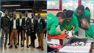 Prempeh College arrives in US for World Robotics Championship, many stare at them at airport