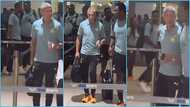 Black Stars: Chris Hughton joins team on trip to Ghana; looks unhappy at Kotoka airport, video trends