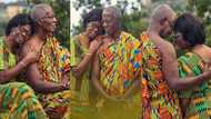 Ghanaian couple marks their 50th marriage anniversary in 'perfect' Kente; beautiful photos emerge