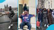 Ben South leaves Ghana for abroad, drops photos from his trip