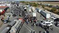 Mexican farmer protest blocks US border bridge