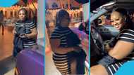 Chez Amis pauses work at her Attiéké restaurant to flex in her new Rolls-Royce