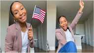 Young woman celebrates becoming US citizen, shares adorable photos as she waves American flag, many react