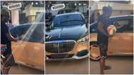 PSquare brothers tackle each other as Davido visits them with $600k Maybach, fans react