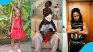 Island Frimpong: Medikal's daughter sings a Christmas carol for her brother and dad