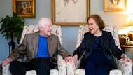 Former US President Jimmy Carter and wife Rosalynn celebrate 75 years of marriage