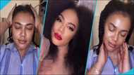 Nadia Buari flaunts voluminous natural hair, video gets many admiring her natural beauty: "Fine woman, fine hair"