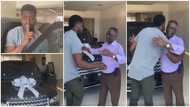 Young man moves dad to tears as he surprises him with range rover car gift on his 70th birthday, video causes stir