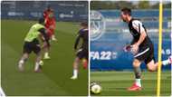 Lionel Messi shows PSG teammates how he plans to torment opponents during training sessions
