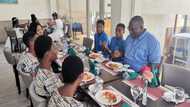 Citi FM CEO Sammens has 'meet & greet' with Ketasco NSMQ team; gifts Francisca GHc5k cash
