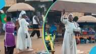 Ghanaian lady who is hearing impaired shouts to 'preach' on street without using words