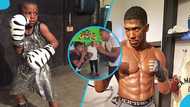 Anthony Joshua teams up with 12-year-old Ghanaian boxing prodigy for a sparring session