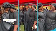 Roselyn falls into McBrown's arms, cries uncontrollably at mum's one-week observation, video melts hearts