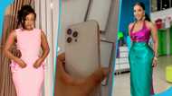 Benedicta Gafah's wealthy boyfriend buys a new iPhone and designer bags for her on Valentine's Day