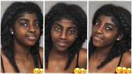 "Black diamond": Pretty lady with thick natural hair braids it into two, flaunts it in viral video