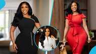 Serwaa Amihere looks exquisite in a white blazer and pencil skirt for her birthday photoshoot