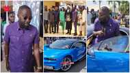 Beautiful video drops as millionaire Osei Kwame Despite storms Kennedy Osei's call the Ghana Bar in his $3m Bugatti