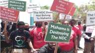 NDC supporters demonstrate against Mahama; say he is destroying the party
