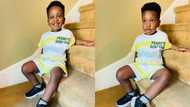 “Hei, this boy is growing o” - Fans amazed over 8 latest photos of Dumelo’s son looking so tall