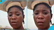 Ghanaian lady opens up on her struggles as a street hawker, video evokes sadness