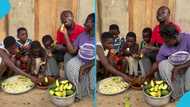 "So humble": Farmer Osuani and his lovely family enjoy ampesi, video melts hearts