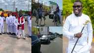 Hitz FM's Dr Pounds shuts down Cape Coast with expensive wedding convoy like #KENCY2020 (videos)