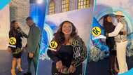 Empress Gifty highlights her curves in a black dress to at Bills Credit founder's birthday party