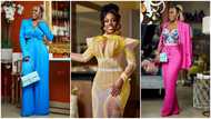 Nana Aba Anamoah rocks star-studded golden dress with elegance, many can't help but gush over her beauty