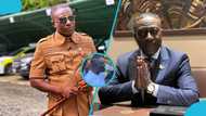 Captain Smart sparks reactions as he drinks borehole water in Gomoa West after commissioning project