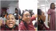 'Big woman' angrily stops bankers from doing anything, demands refund of her over GHc1700 cash in video