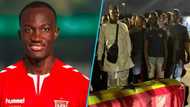 Raphael Dwamena: Body of Ghana football star arrives in Accra, netizens react to photos