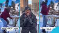 Teephlow stands in the snow in the US, prays to God amid deportation drama