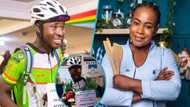 James Kumbeni: Cyclist rides from Bolga to Tamale to support Chef Faila's cook-a-thon attempt