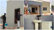 Zionfelix builds a plush house for his parents and his dad shows him around the property