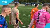 Football match abandoned in England after goalkeeper punched a fan, video