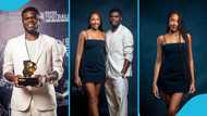 Partey and his beautiful wife share beautiful moments after best footballer award in Ghana (photos)