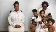 Man is not God: Mum shows off 6 children after doctors said she'll never have kids, amazing video goes viral