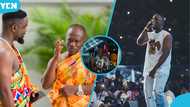Video of Sarkodie's dad sitting in rain like an ordinary fan at Rapperholic warms hearts