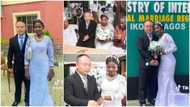 "Fear God o": Pretty lady marries Chinese man, their court wedding stirs massive reactions