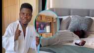 Inside the exquisite waterfront apartment where Wode Maya is relaxing in Malawi, video shows luxury bedroom