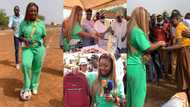 Videos drop as Jackie Appiah celebrates her 38th birthday with schoolchildren in Tamale, gifts borehole, other items to community