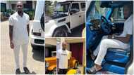 Ernest Osei: Despite's handsome son shows off posh G Wagon in new photos, pretty lady says my crush